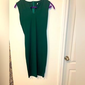 Fitted green dress